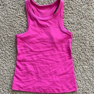 LULULEMON sonic pink race length racerback align tank top